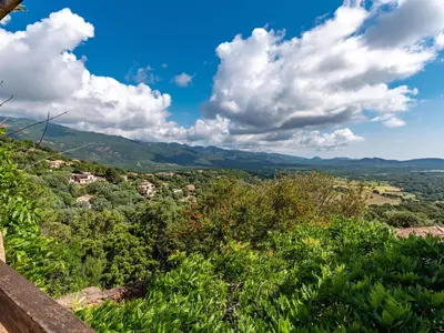a view from the top of a hill with trees at Villa Villa Casaben by Interhome in Porto-Vecchio
