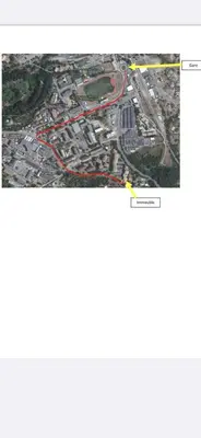 a screenshot of a map of a city at Studio CORTE in Corte