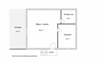 a floor plan of a house at Village Cargèse 2 in Cargèse