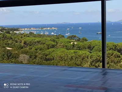a view of the ocean from a room with a window at La Civita Piétrosella in Pietrosella