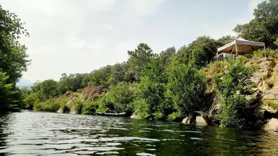 a view of a river from a boat at Evasion in Ventiseri