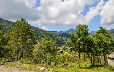 a view of a village in the mountains at 1 Bedroom Lovely Apartment In Ghisoni in Ghisoni
