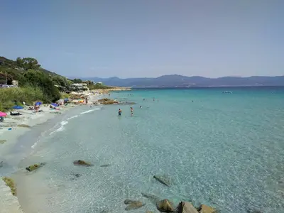a group of people in the water at a beach at Grand T2 Cours Napoleon B in Ajaccio