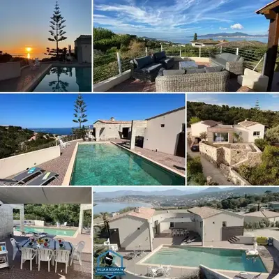 VILLA A SCOPA 14 VUE PANORAMIQUE MER *