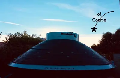 a dome of a building with a star in the sky at Gîtes et Astrotourisme en Corse in Erbajolo