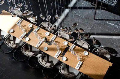 a guitar with a bunch of glasses on it at Casadelmar in Porto-Vecchio