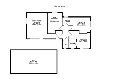 a floor plan of a house at Villa Nepita in Lecci