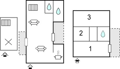 a schematic diagram of a laboratory with four different reactions at 3 Bedroom Stunning Home In Marignana in Marignana