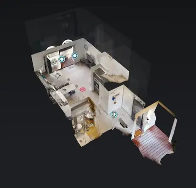 an overhead view of a room with at Porto vecchio - St.cyprien - Corse du sud -plages in Lecci