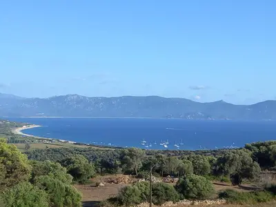 a view of a lake with boats in the water at A CASA DI PAULINA in Serra-di-Ferro