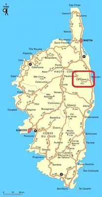 a map of ireland with a red marker at Soleil & mer sur la Costa Verde in Cervione