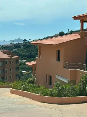 a view of a building from a balcony at Appartement moderne à Ajaccio de 45 m² avec terrasse vue mer in Ajaccio