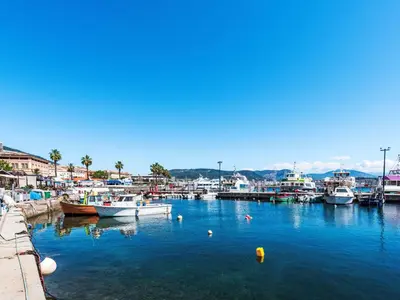 a group of boats docked in a harbor at Apartment Casa Grandval by Interhome in Ajaccio