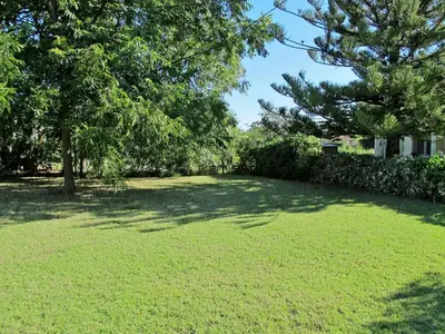 a large yard with trees and grass at Holiday Home Agula Marina by Interhome in Moriani Plage