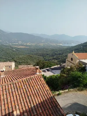 a view of a beach with the ocean at 10mn des plages - Olmeto village App 4P in Olmeto