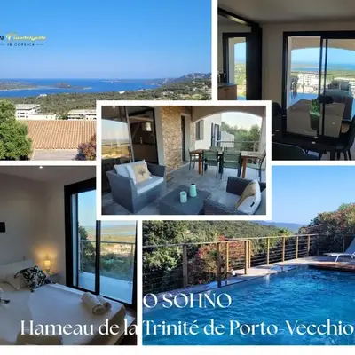 O SOHNO 4 pers vue Mer Piscine