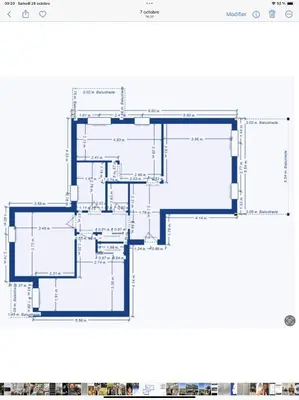 a floor plan of a building at VUE EXCEPTIONNELLE - Ajaccio T3 rte Sanguinaires - Santa Lina in Ajaccio