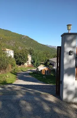 a door to a house on a road at A casettuccia santu petru in Santo-Pietro-di-Venaco