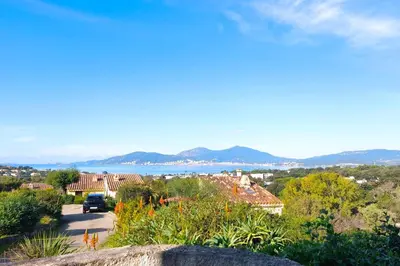 a view of the water from a house at Nice quiet accommodation in Grosseto-Prugna in Grosseto-Prugna