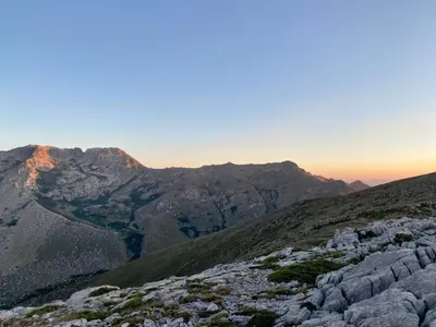 a view from the top of a mountain at Maison Quenza Corse-du-Sud in Quenza