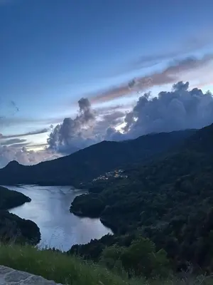 a view of a river in the mountains at Relais - U Machjonu in Tolla