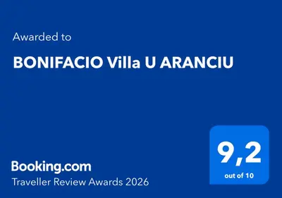 a blue sign with the words bognica villa vanguard at BONIFACIO Villa U ARANCIU in Bonifacio