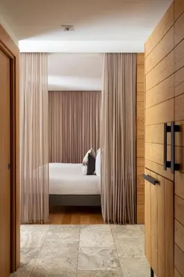 a bedroom with a bed in a room at Dominique Colonna in Corte