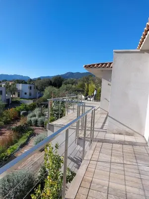 a view from the balcony of a house at Haut de Villa - Corsica in Lecci