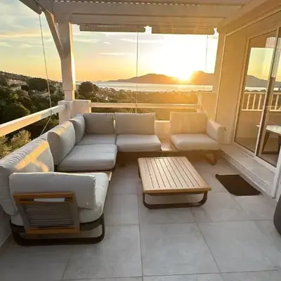 Superbe maison F5 avec vue mer - Plage à 5 min - Climatisation - Wifi gratuit