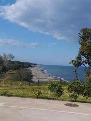 a view of the ocean from a road at T2 Waterfront Linguizzetta in Linguizzetta