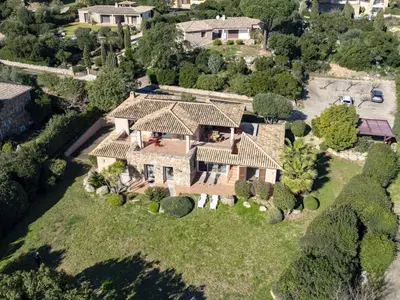 an aerial view of a house at Villa Villa Capicciola by Interhome in Sainte-Lucie de Porto-Vecchio