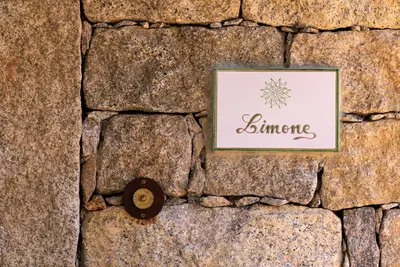 a picture of a snowflake on a stone wall at A Mandria di Murtoli in Sartène