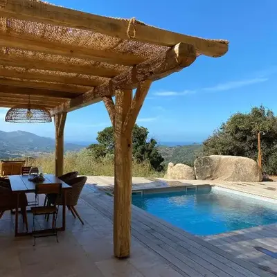 Beautiful Stone House With Sea View In Corsica