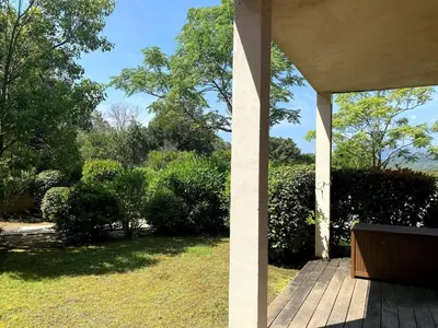 a view from the porch of a house at t3cj n14 in Pinarellu