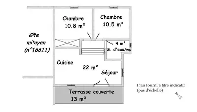 a floor plan of a house at A Vista 11 in Monacia-dʼAullène