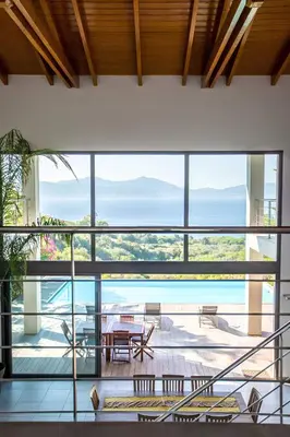 a view from the living room of a house at DelSol - Villa Pool Gorgeous Sea view - by TGB in Pietrosella