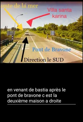 a picture of a road with a sign that says point de bryanphrine at Appartement confort in Île de Diane