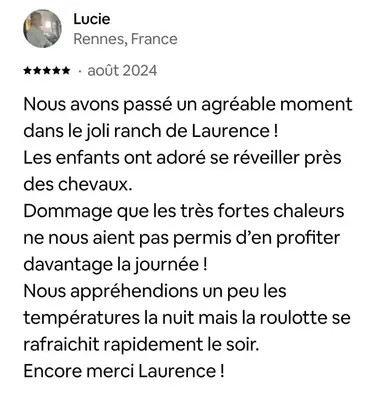 a screenshot of a cell phone with a list of commands at Le nid des crinières vagabondes in Oletta