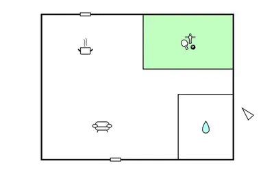 a diagram of a box with a bicycle on it at 1 Bedroom Awesome Home In Vignale in Vignale