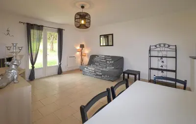 a living room with a couch and a table at 1 Bedroom Awesome Home In Vignale in Vignale