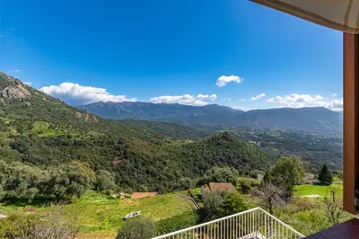 a view of the mountains from a house at Casa Ultima - Superbe vue proche Ajaccio in Sarrola-Carcopino