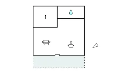 an illustration of a box with two arrows at Villa Plage À Pieds in Moriani Plage