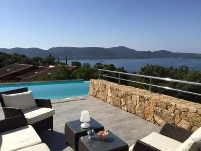 a villa with a view of the water at Marina di Fiori by Pinarello Villa Services in Furoli