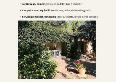 a picture of a garden with flowers and plants at Camping Arutoli in Porto-Vecchio