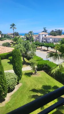 a view of a park with trees and bushes at Bienvenue à Sognu di Mare in Linguizzetta