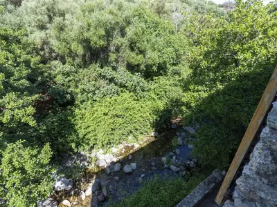 an overhead view of a river with trees and bushes at Holiday Home Casa Gabrielle by Interhome in Lama