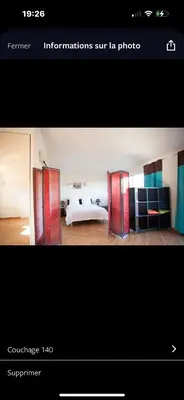 a picture of a bedroom with a bed in a room at Villa ALETTI MJ piscine privée Porto Vecchio in Porto-Vecchio