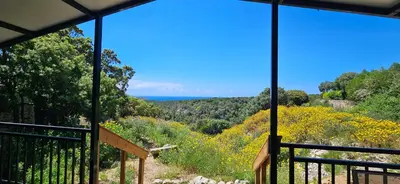 a view from the balcony of a house at Grande Chambre tout confort 5 in Bonifacio