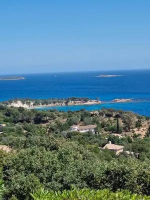an island in the middle of the ocean at Les Terrasses du Levant in Porto-Vecchio