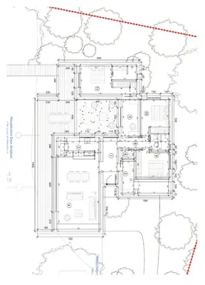 a plan of a house at Peaceful Villa Between Sea And Mountain In Corsica in Lecci